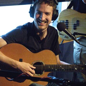 Frank Turner at an XFM radio session in London.
